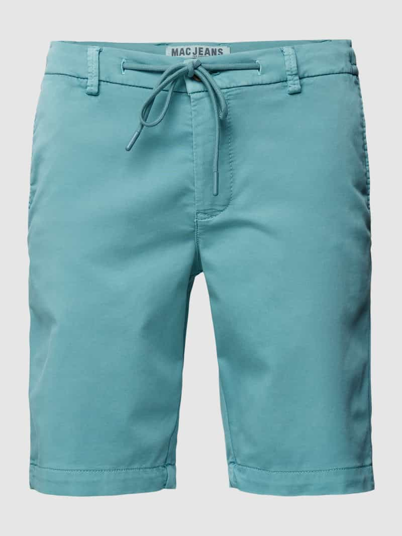 MAC Korte regular fit broek met tunnelkoord