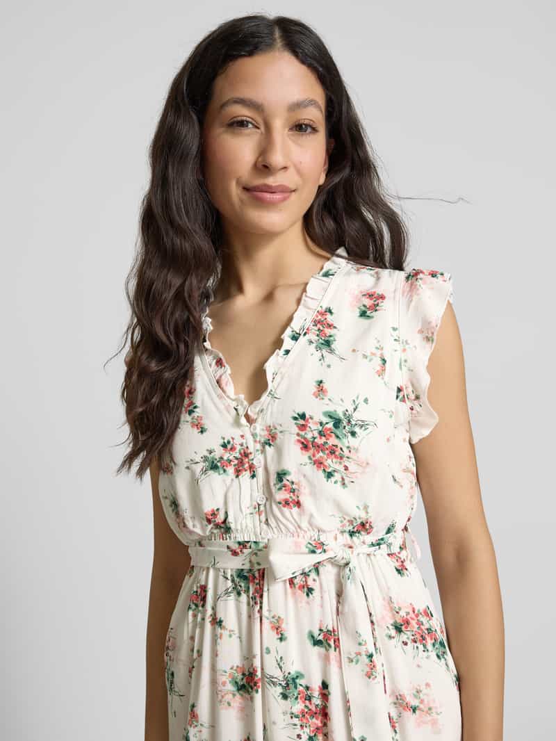 Apricot Midi-jurk van viscose met knoopsluiting