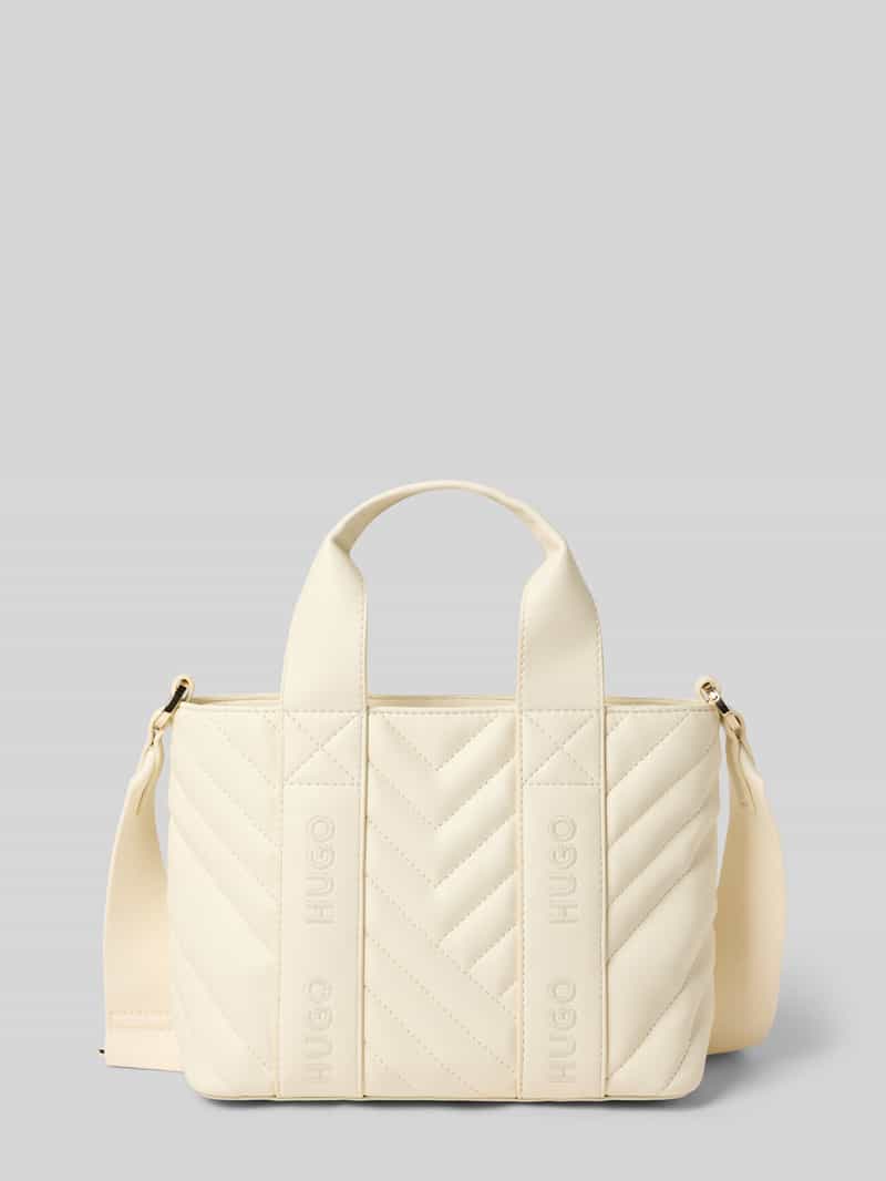 HUGO Handtas met afneembare schouderband, model 'BECKY QL_TOTE MINI'