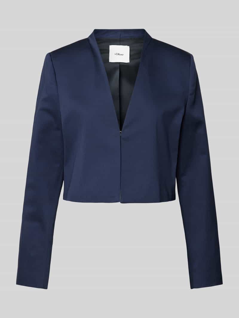 S. OLIVER BLACK LABEL Korte blazer met V-hals