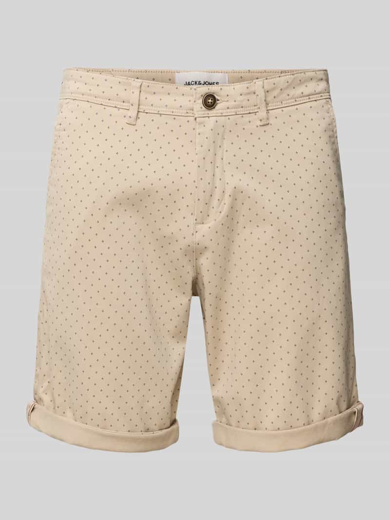 jack & jones Korte regular fit broek met steekzakken model 'BOWIE'