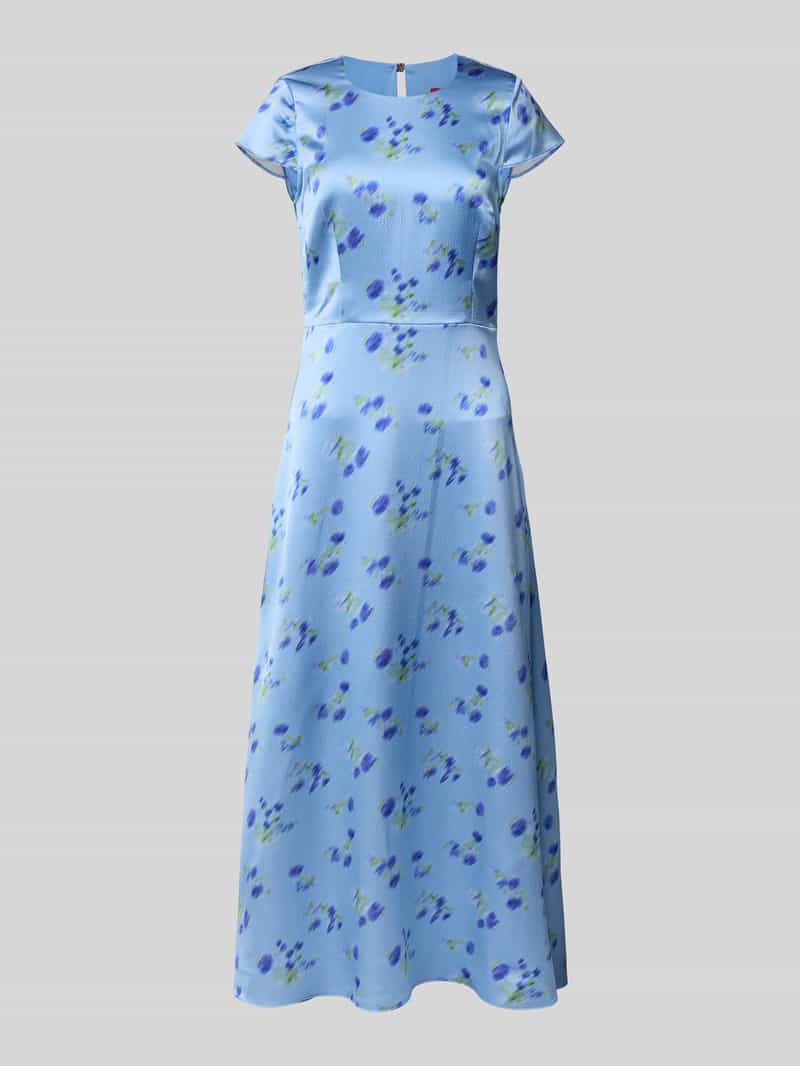 HUGO Midi-jurk met kapmouwen model 'Kamela'