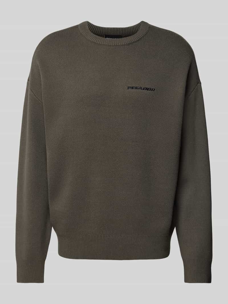 Pegador Oversized gebreide pullover met labelstitching