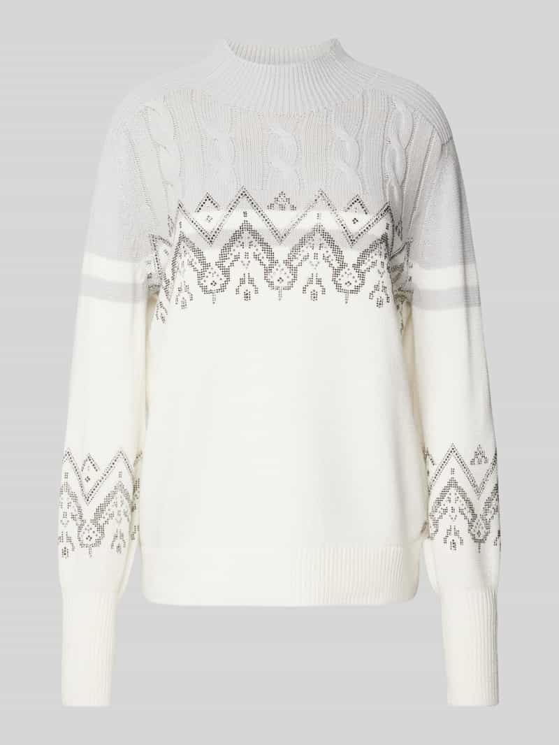 monari Gebreide pullover met ribboorden