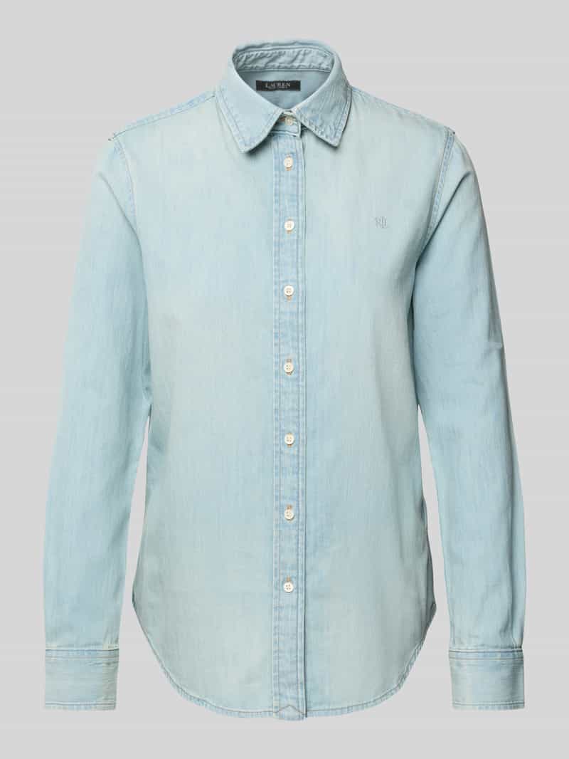 Lauren Ralph Lauren Regular fit jeansblouse met logostitching model 'JAMELKO'