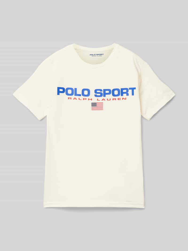 Polo Sport T-shirt met labelprint