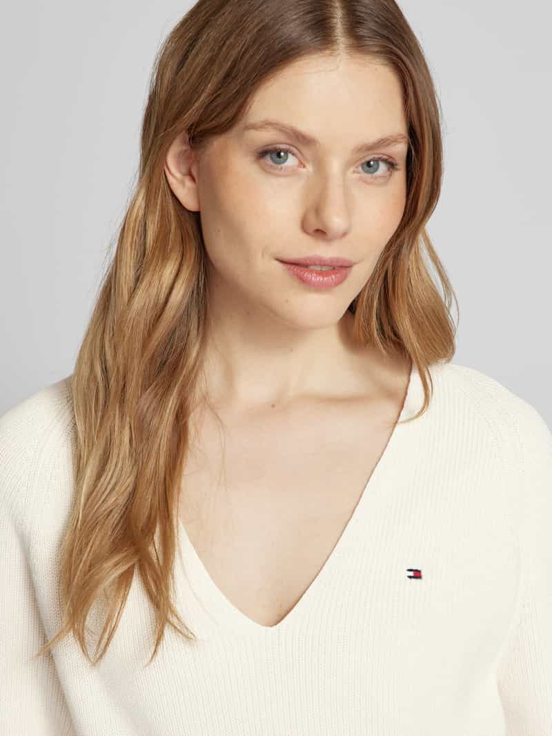Tommy Hilfiger Gebreide pullover met logostitching