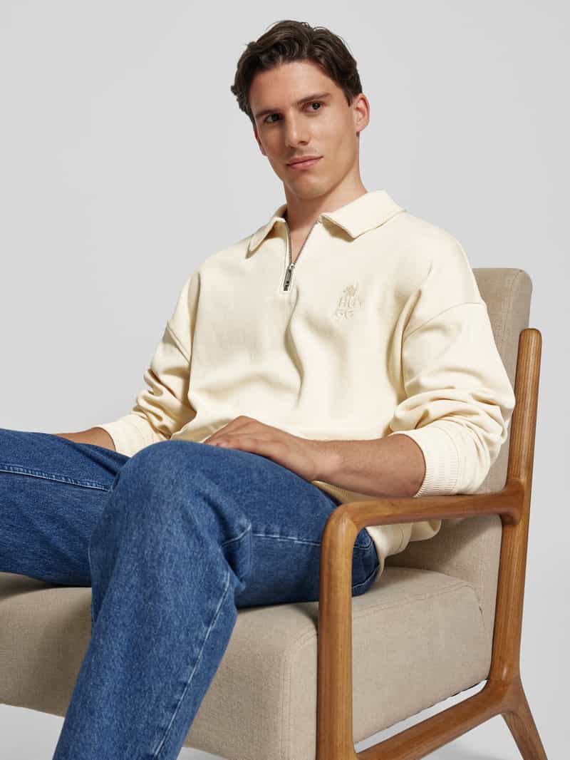 HUGO Sweatshirt met labeldetail model 'Darasail'