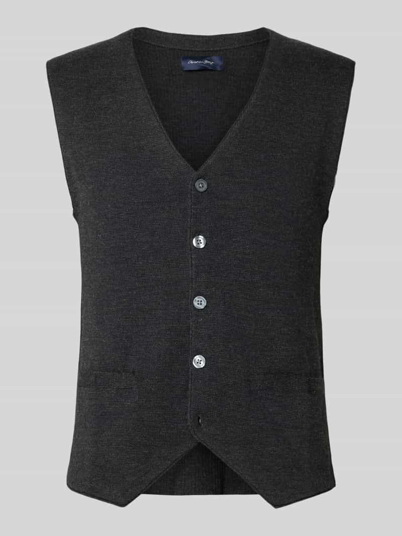 Christian Berg Men Slim fit bodywarmer van wolmix