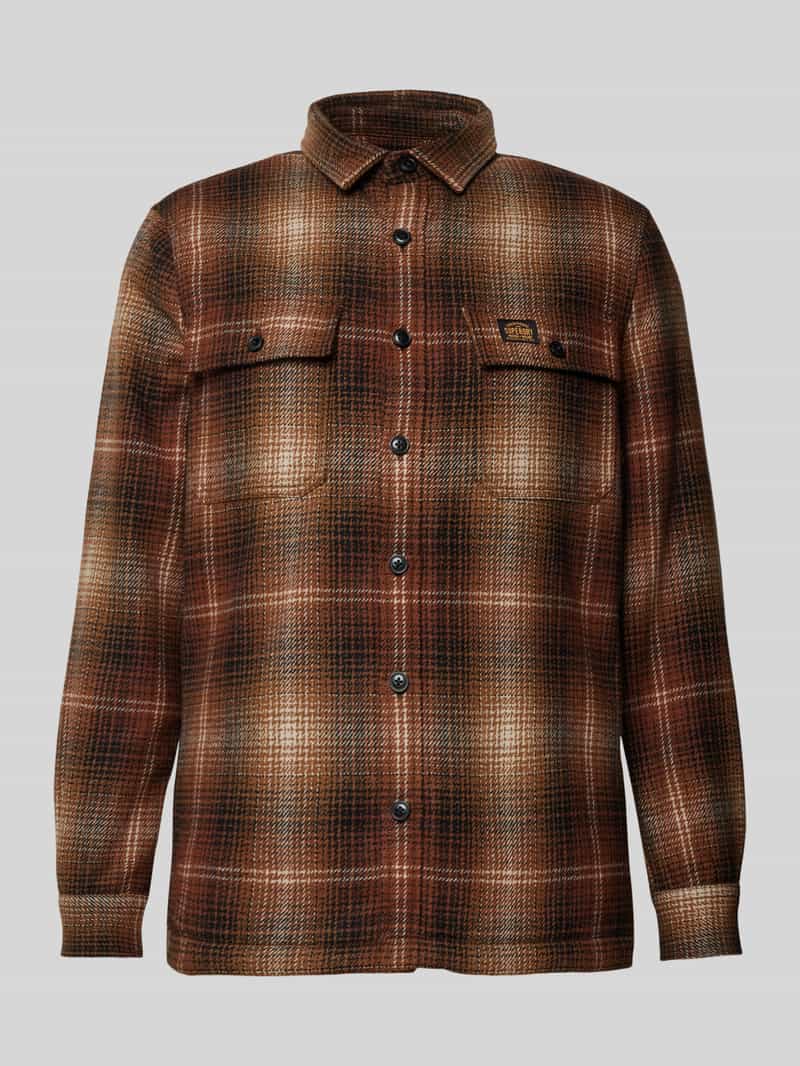 Superdry Regular fit overhemdjack met kentkraag model 'Miller'