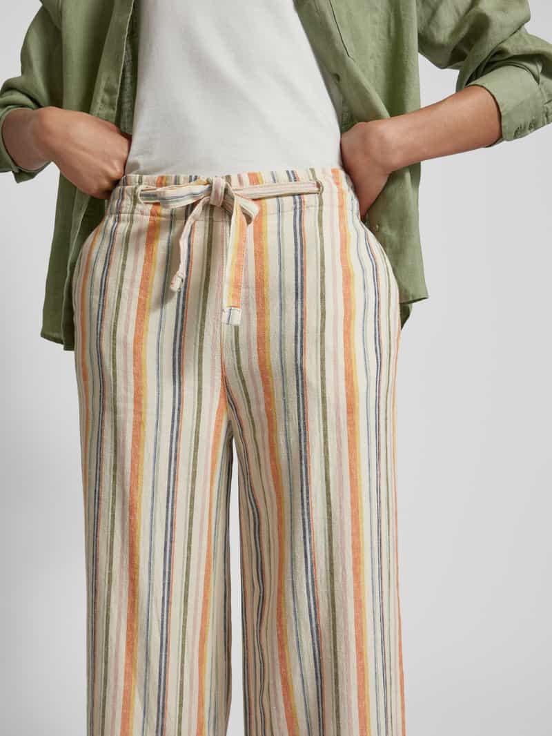 Christian Berg Woman Loose fit linnen culotte met tunnelkoord