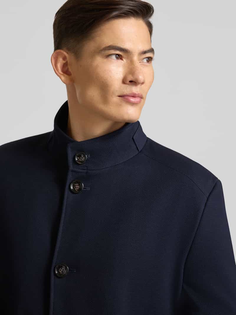 Bugatti Regular fit lange jas met viscose