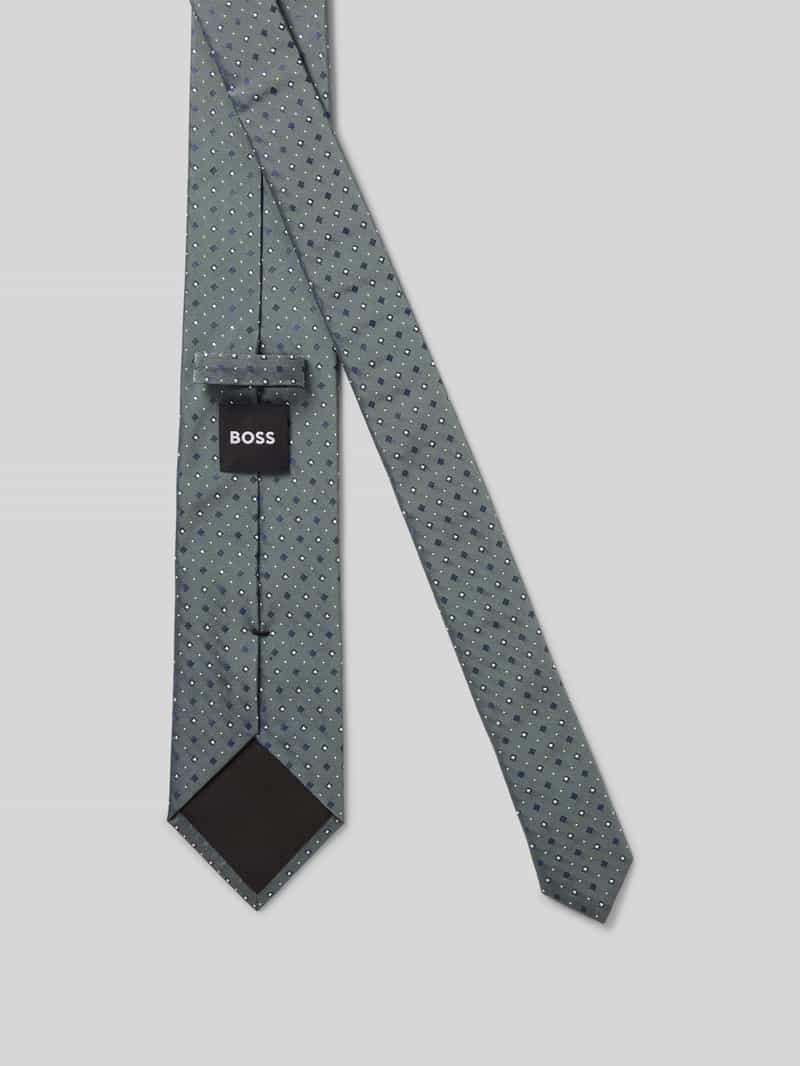 Boss Stropdas van zijdemix (7 5 cm)