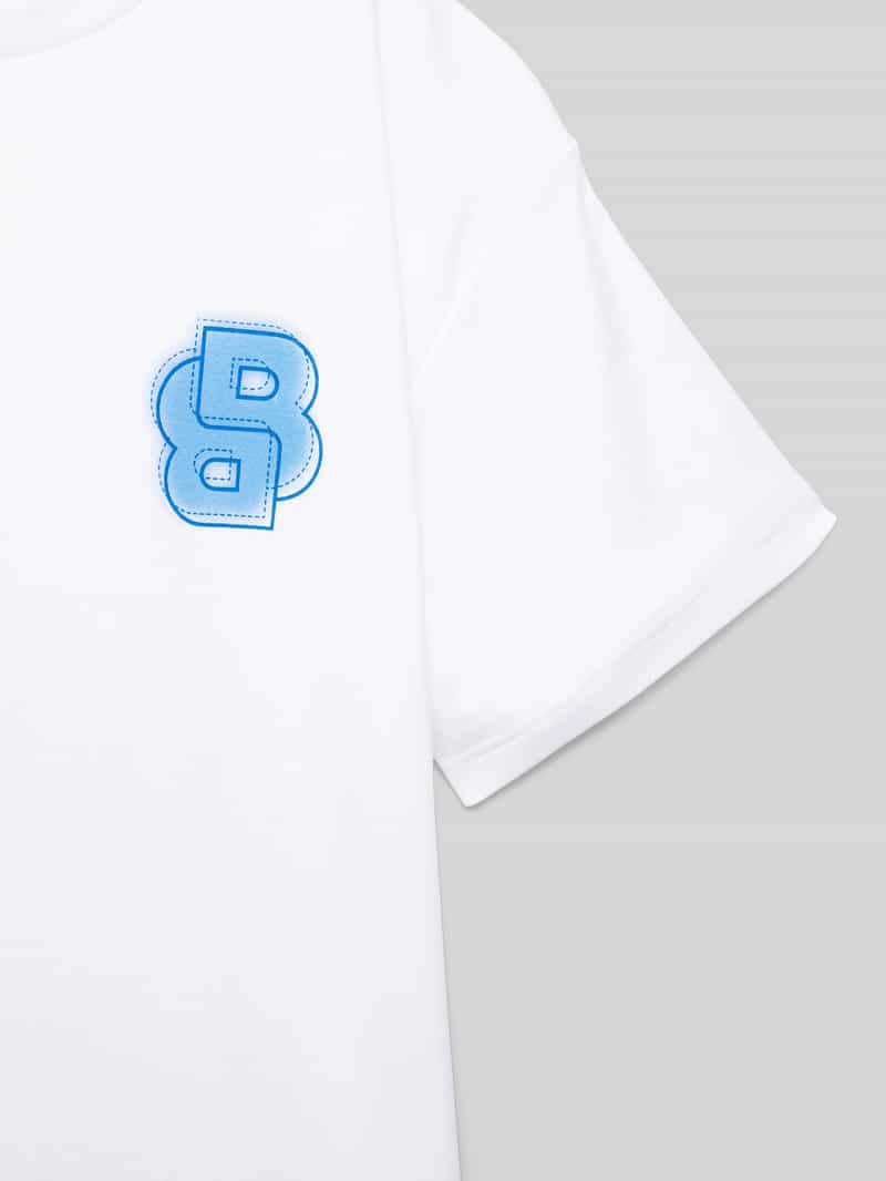 Boss T-shirt met labelprint