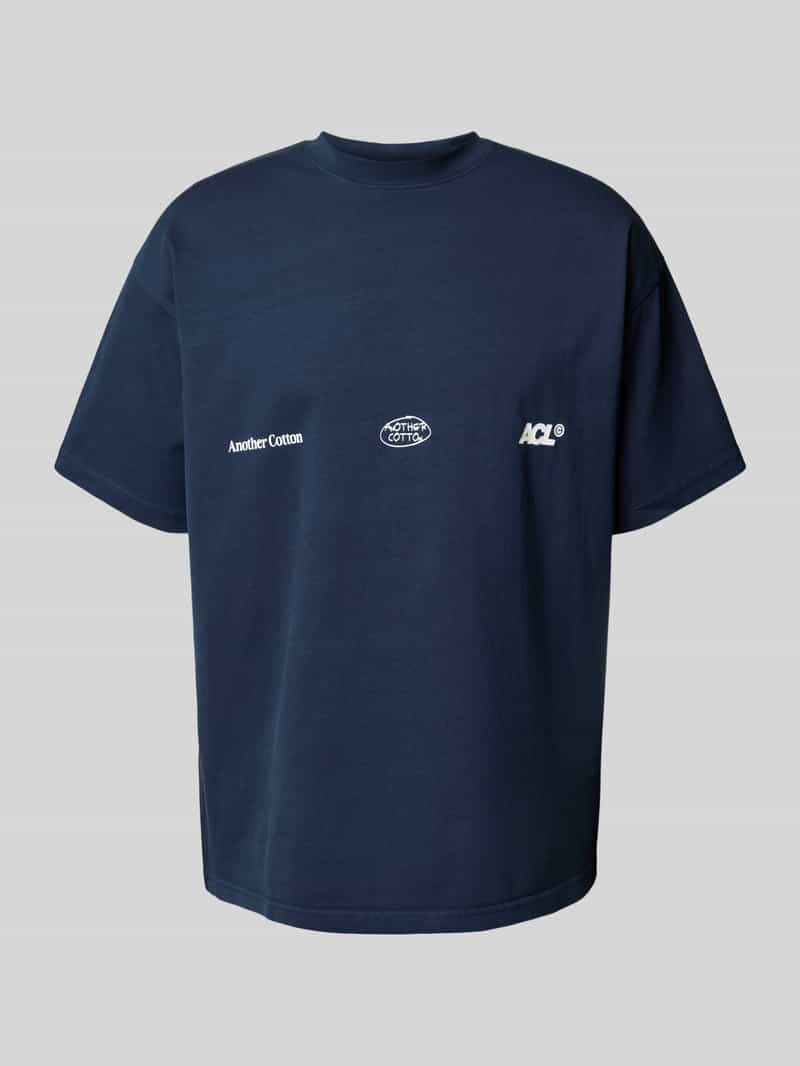 ANOTHER COTTON LAB Oversized T-shirt met labelprint model 'Amor Vecchio'