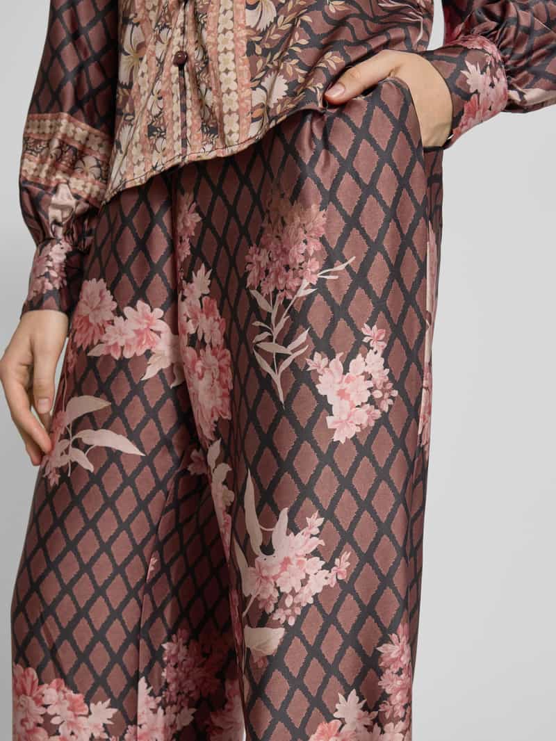 NEO NOIR Stoffen broek met elastische band model 'Lunet'