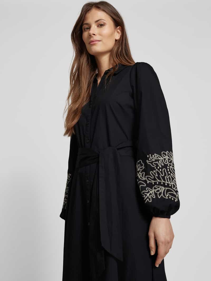 Soyaconcept Midi-jurk met strikceintuur model 'MILLY'