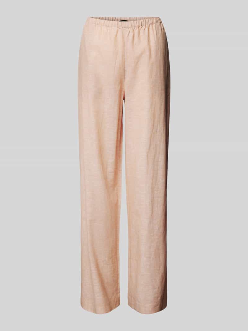 Armani Exchange Straight leg linnen broek met elastische band