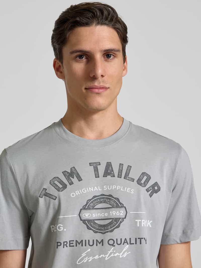 Tom Tailor Regular fit T-shirt van puur katoen