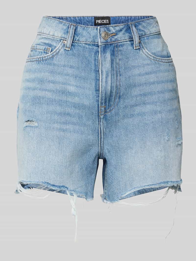 Pieces Regular fit korte broek van puur katoen model 'SUMMER'