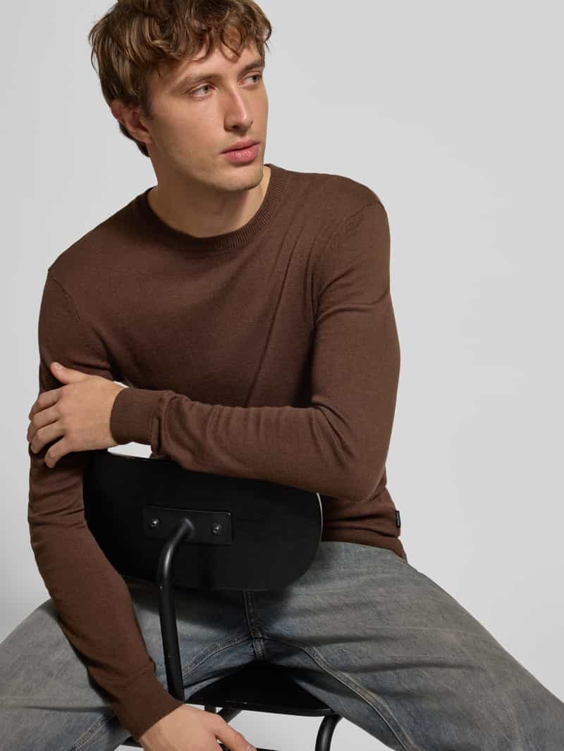 Blend Gebreide pullover met ronde hals model 'BAGGE'