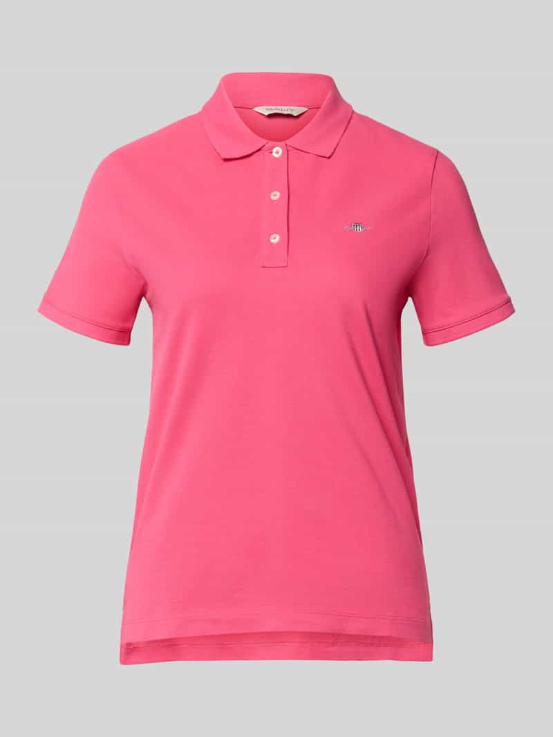 poloshirt met gestikt logo en polokraag