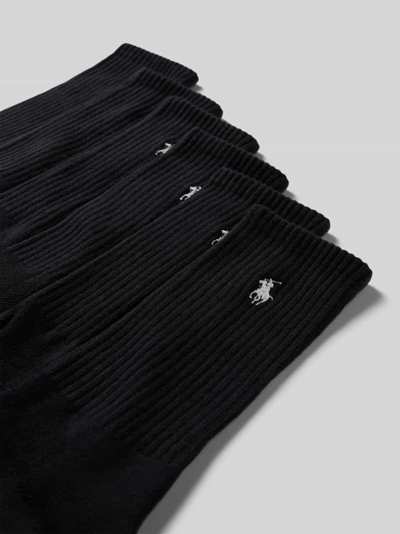 Polo Ralph Lauren Underwear Sokken met labelstitching in een set van 6 paar