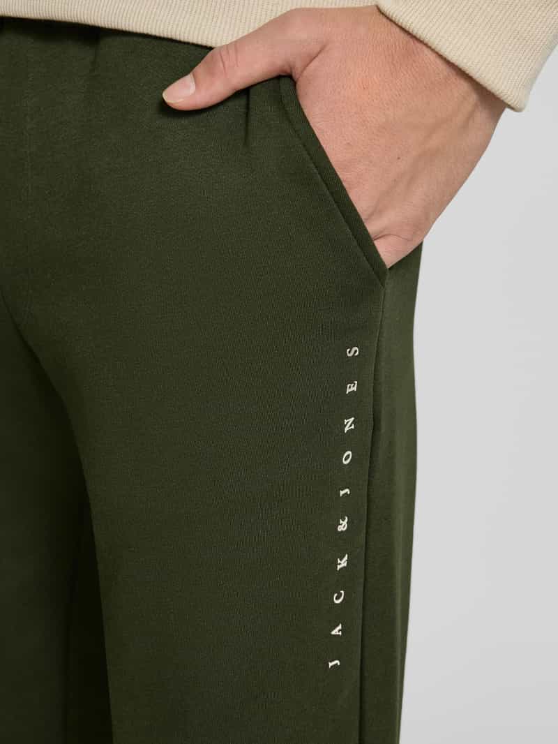 jack & jones Sweatpants met elastische band en tunnelkoord model 'GORDON'