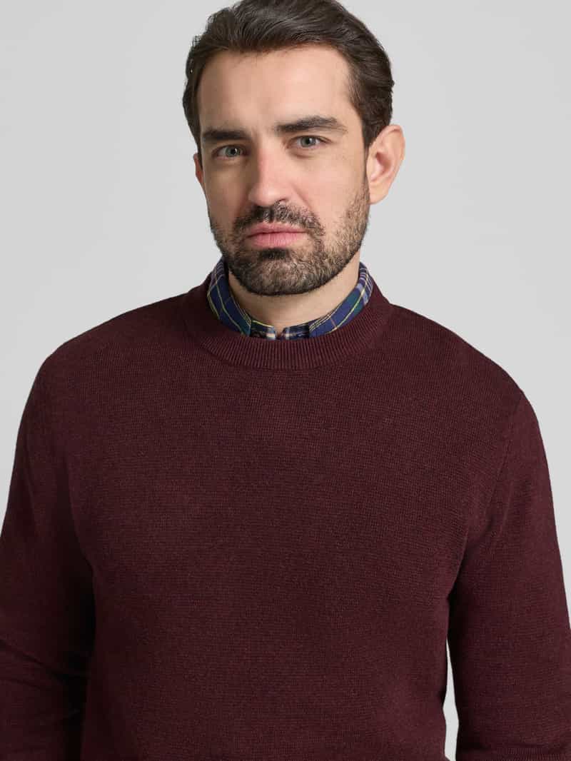 Jack & Jones Premium Gebreide pullover met ribboorden model 'BLAMILANO'