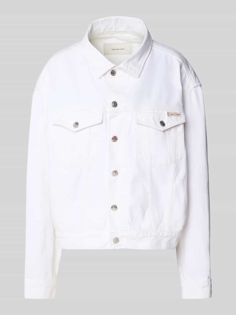 Calvin Klein Jeans Jeansjack met labelpatch