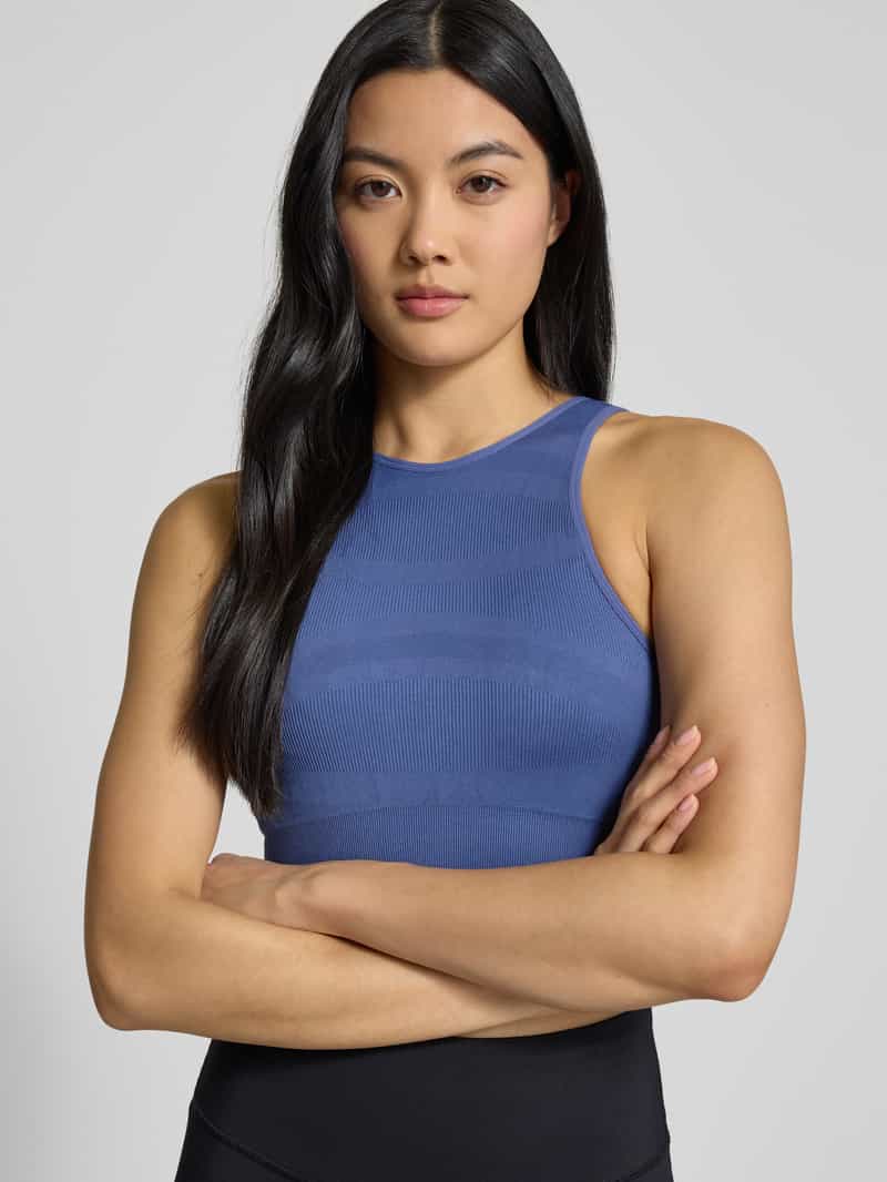 BORN LIVING YOGA Korte top met elastische inzetten model 'Alana'
