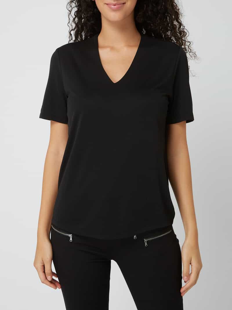 T-shirt met V-hals FREE/QUENT