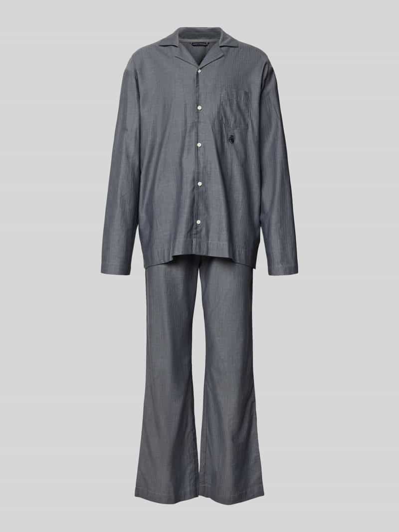 Tommy Hilfiger Relaxed fit pyjama van puur katoen model 'HERRINGBONE'