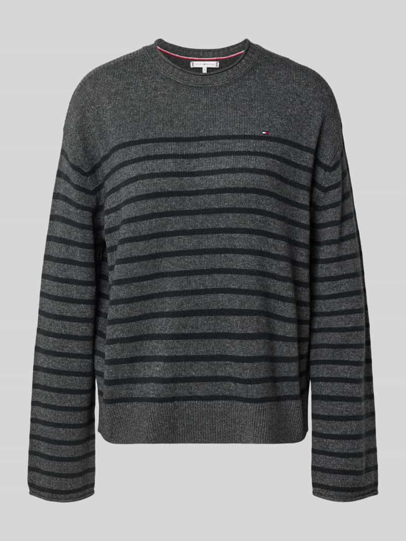 Tommy Hilfiger Regular fit gebreide pullover van pure wol
