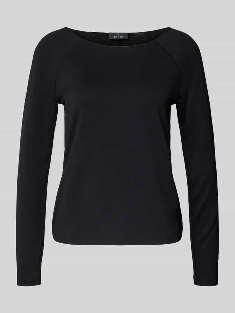 monari Shirt met lange mouwen van een mix van viscose en modal met ronde hals