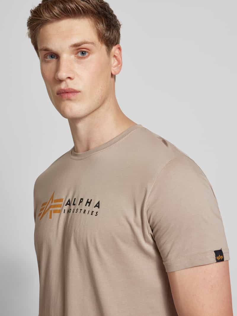 alpha industries T-shirt met labelprint