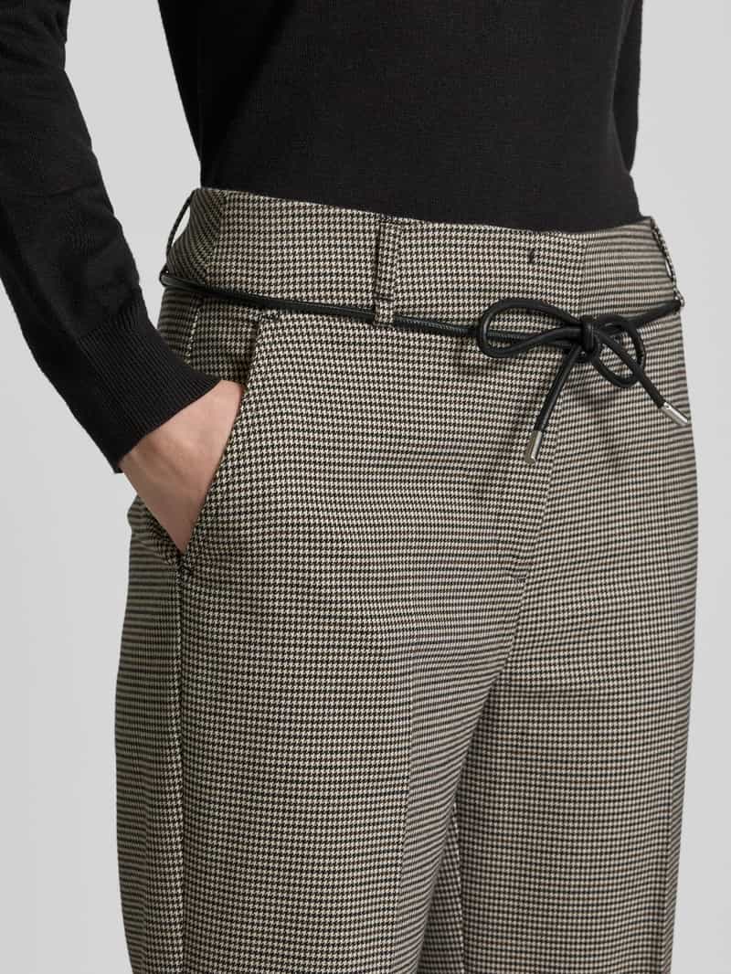 Zero Tapered fit broek met strikceintuur