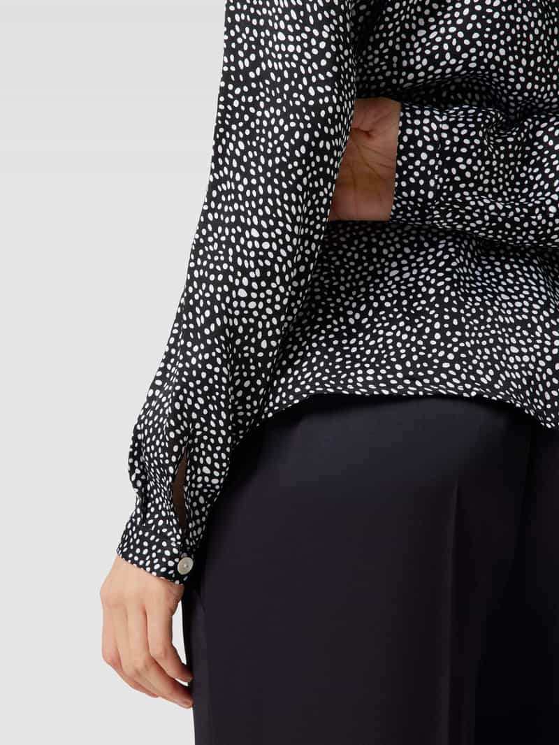 Christian Berg Woman Blouseshirt van viscose met all-over motief