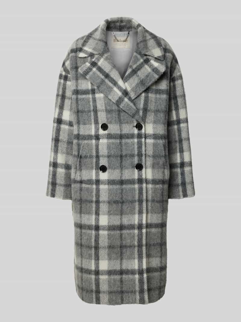 Barbour Regular fit lange wollen jas van wolmix met alpaca model 'BETTIE'