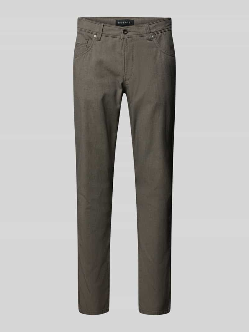 Bugatti Regular fit broek met labeldetail model 'CORDOBA'