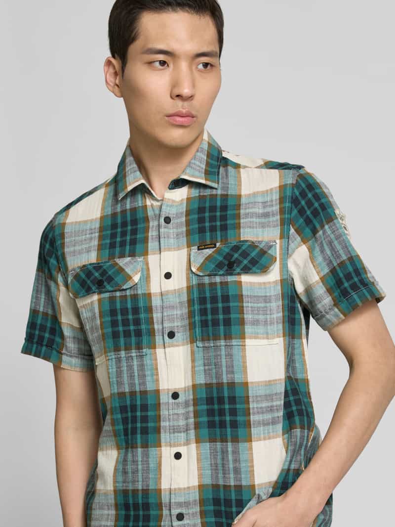 PME Legend Regular fit vrijetijdsoverhemd met borstzakken