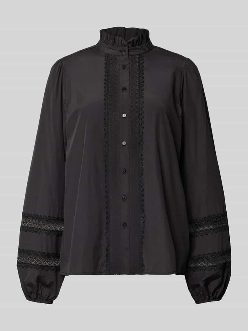 Soyaconcept Regular fit overhemdblouse met opstaande kraag model 'NETTI'