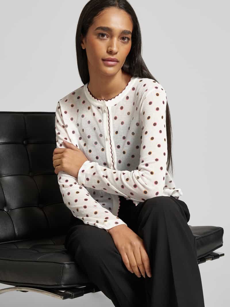 Marc Cain Gebreide pullover met knoopsluiting