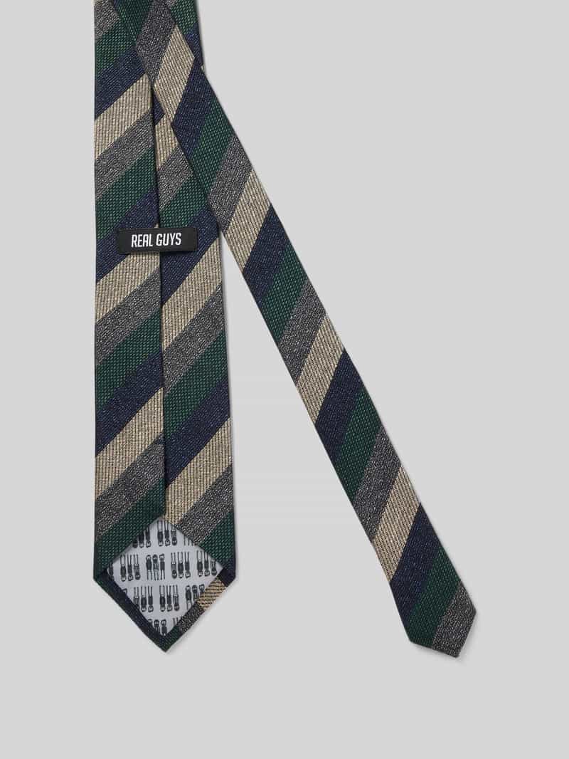 J.Ploenes Stropdas van zijdemix met logopatch (8 5 cm)