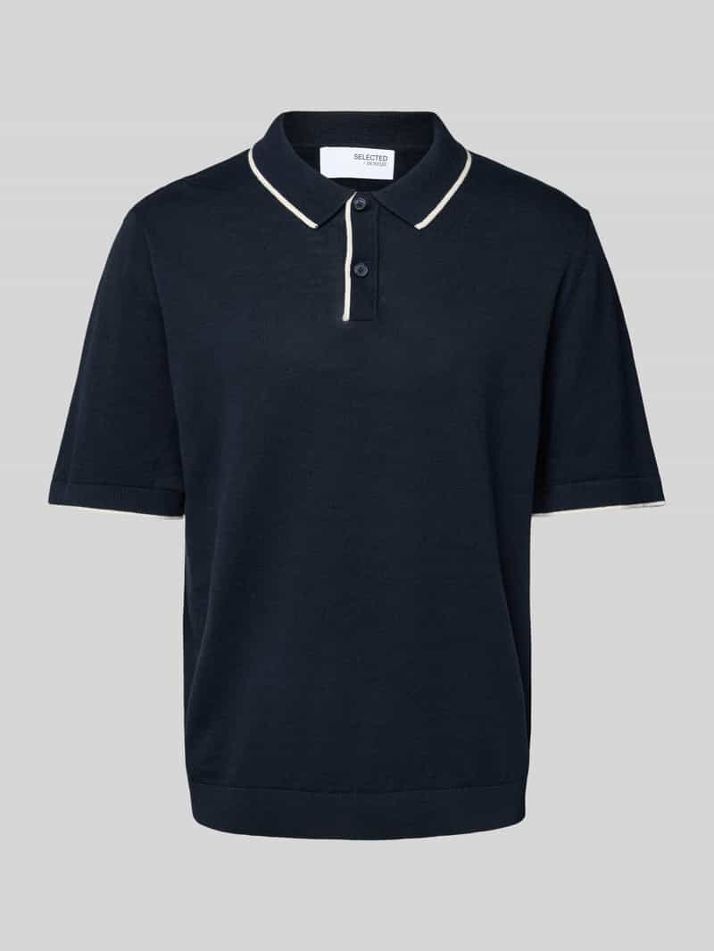Selected Homme Poloshirt met 1 2 mouwen model 'MATTIS'