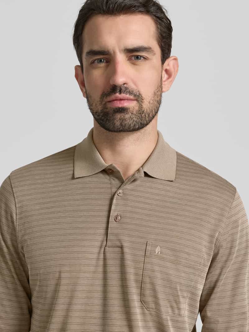 RAGMAN Regular fit poloshirt met borstzak model 'Fineliner'