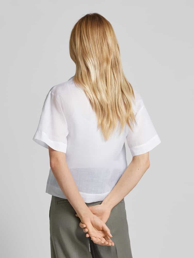 Blouse met platte kraag, model 'BRONZO' Max Mara Studio