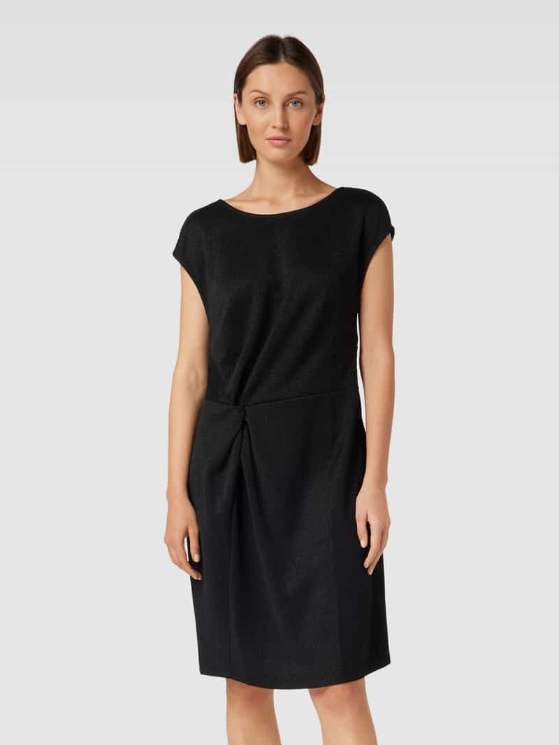 Knielange jurk met boothals, model 'LUREX' Smith and Soul