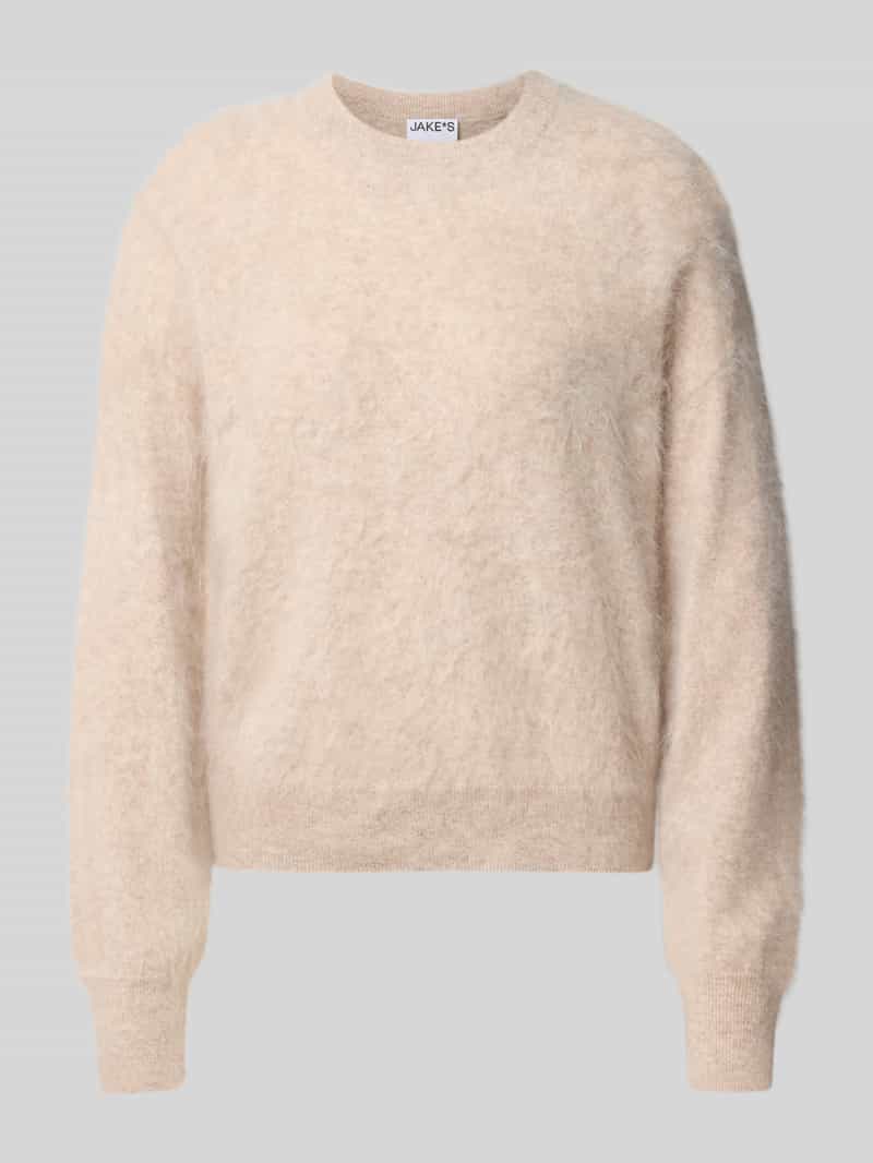 Jake*s Casual Regular fit pullover van puur kasjmier model 'Cabrucrewn'