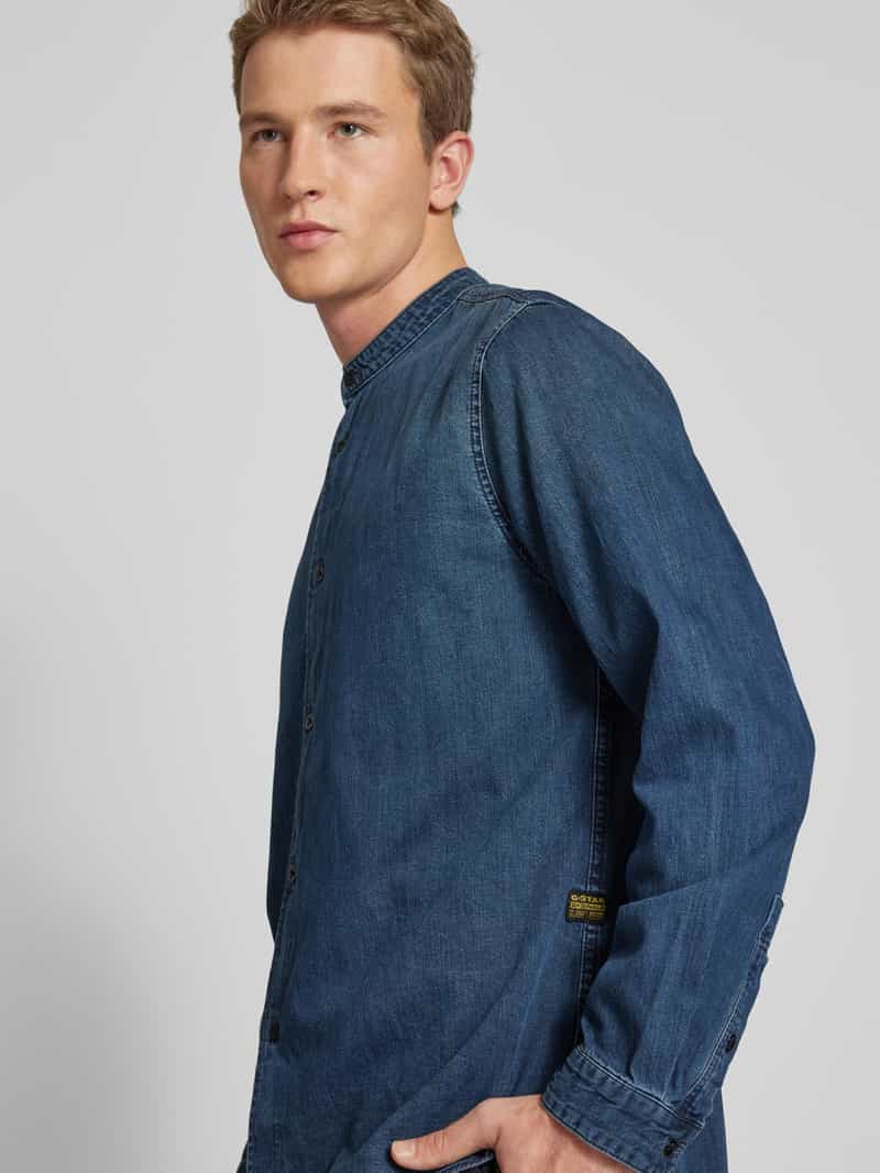 G-Star Raw Regular fit jeansoverhemd met opstaande kraag